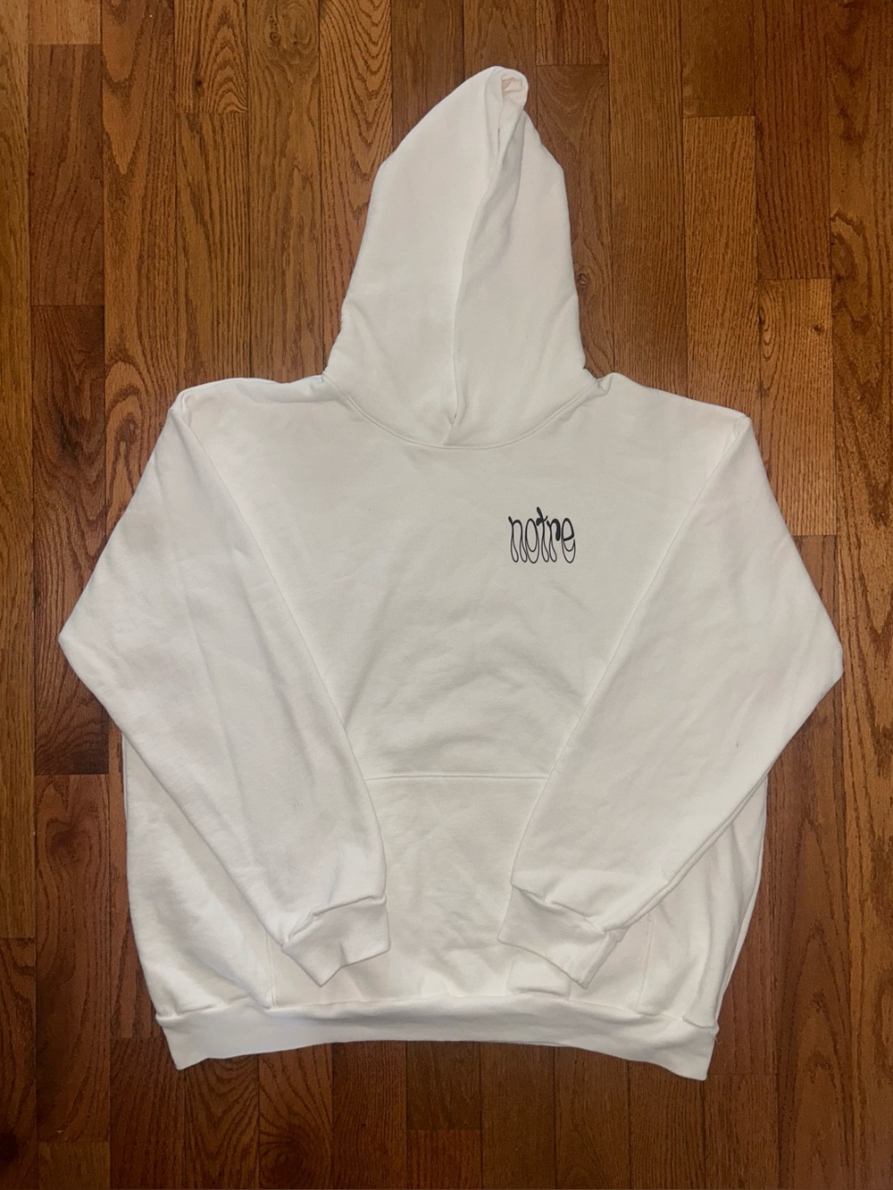 Notre Chicago White Hoodie Size 2XL